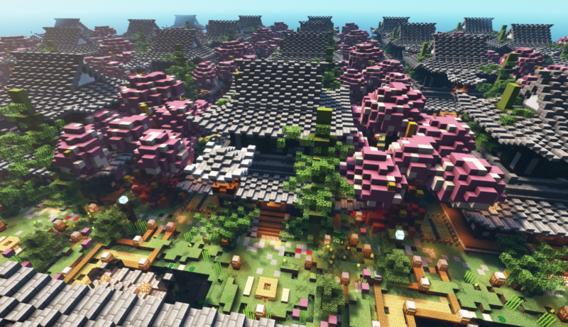 [PlotSquared模板] —— 山水宫廷地皮模板-一起玩MC-华欣云资源站